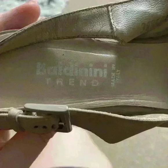 Baldinini Nude Leather Platform Shoe, high platform shoes size 38 EUR. - Picture 7 of 13